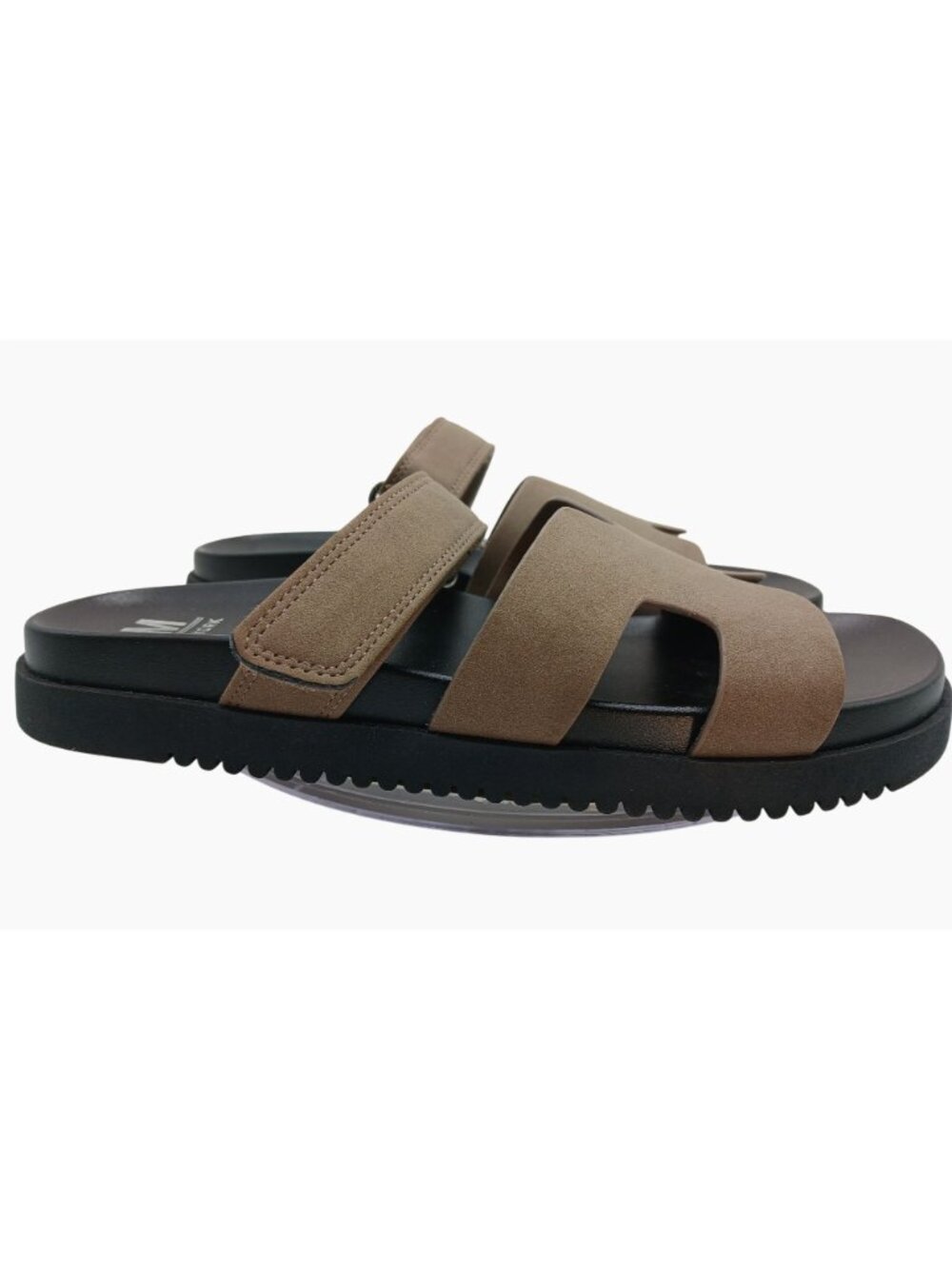 SM New York Womens Moana Slide Tan Sandals Size 10 Adjustable Shoes Minimalist - Picture 2 of 13